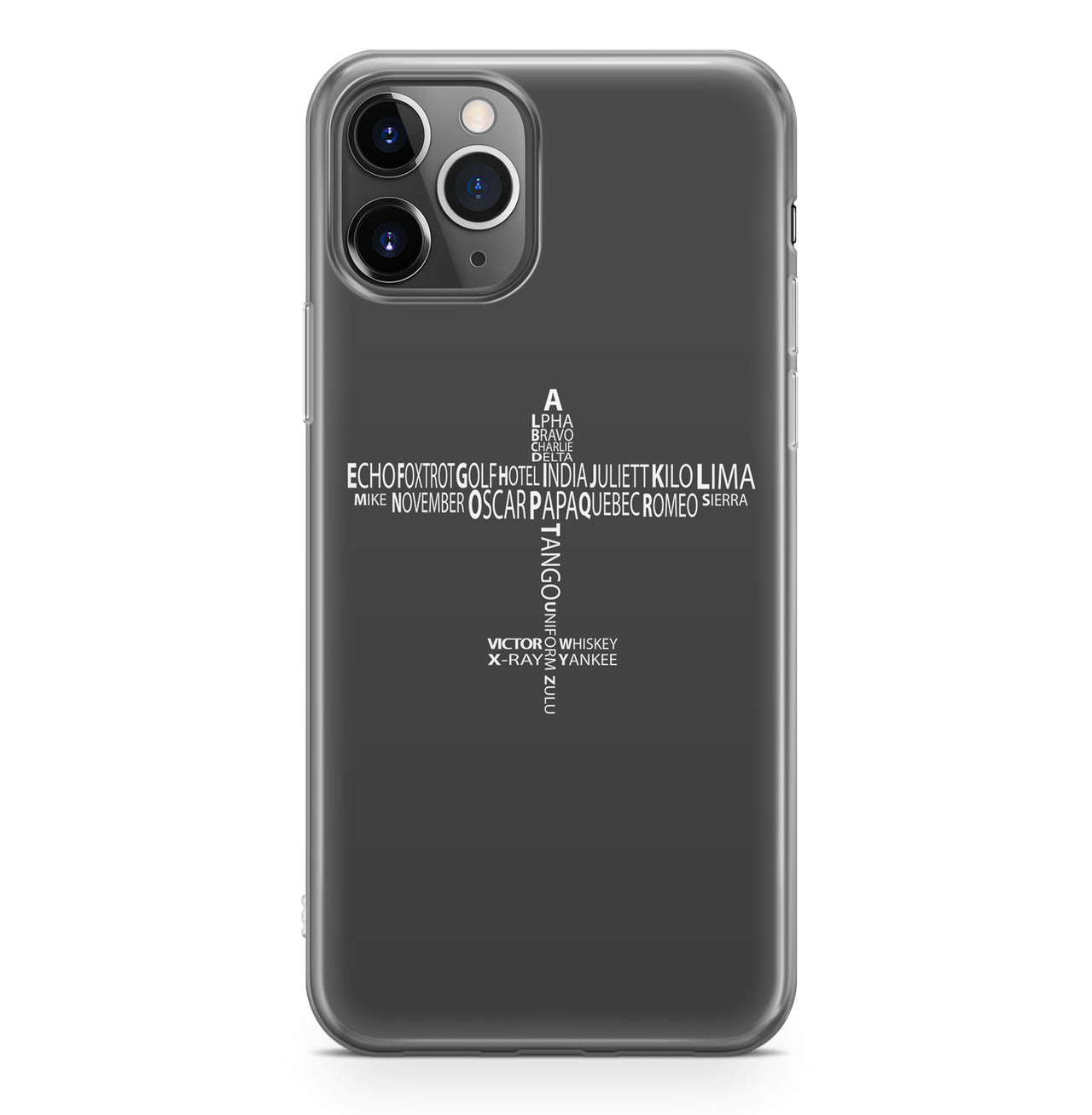 Propeller Shape Aviation Alphabet Designed iPhone Cases