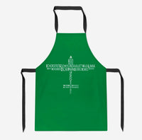 Thumbnail for Propeller Shape Aviation Alphabet Designed Kitchen Aprons