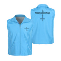 Thumbnail for Propeller Shape Aviation Alphabet Designed Thin Style Vests