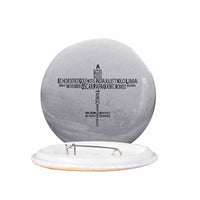 Thumbnail for Propeller Shape Aviation Alphabet Designed Pins