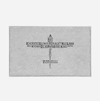 Thumbnail for Propeller Shape Aviation Alphabet Designed Door Mats