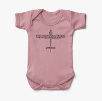 Thumbnail for Propeller Shape Aviation Alphabet Designed Baby Bodysuits