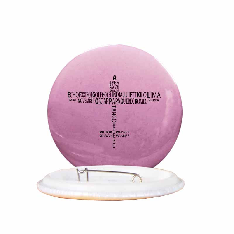 Propeller Shape Aviation Alphabet Designed Pins