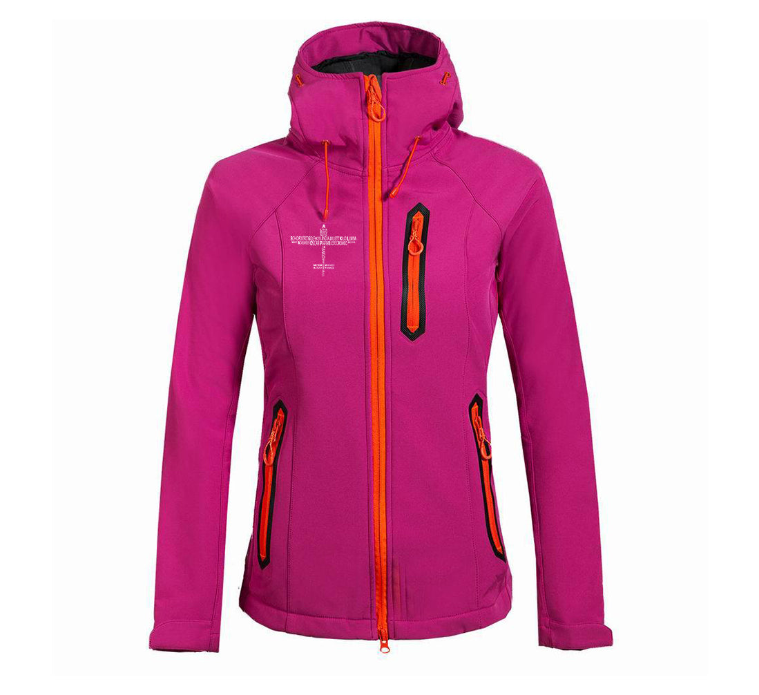 Propeller Shape Aviation Alphabet Designed "Women" Polar Jackets