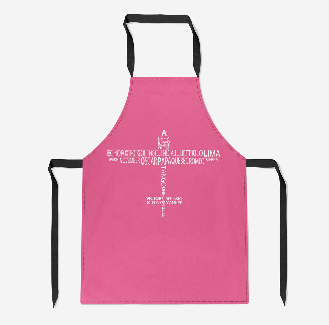 Propeller Shape Aviation Alphabet Designed Kitchen Aprons