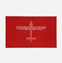 Thumbnail for Propeller Shape Aviation Alphabet Designed Door Mats