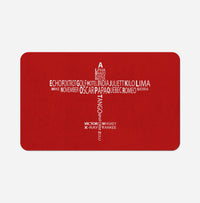 Thumbnail for Propeller Shape Aviation Alphabet Designed Bath Mats