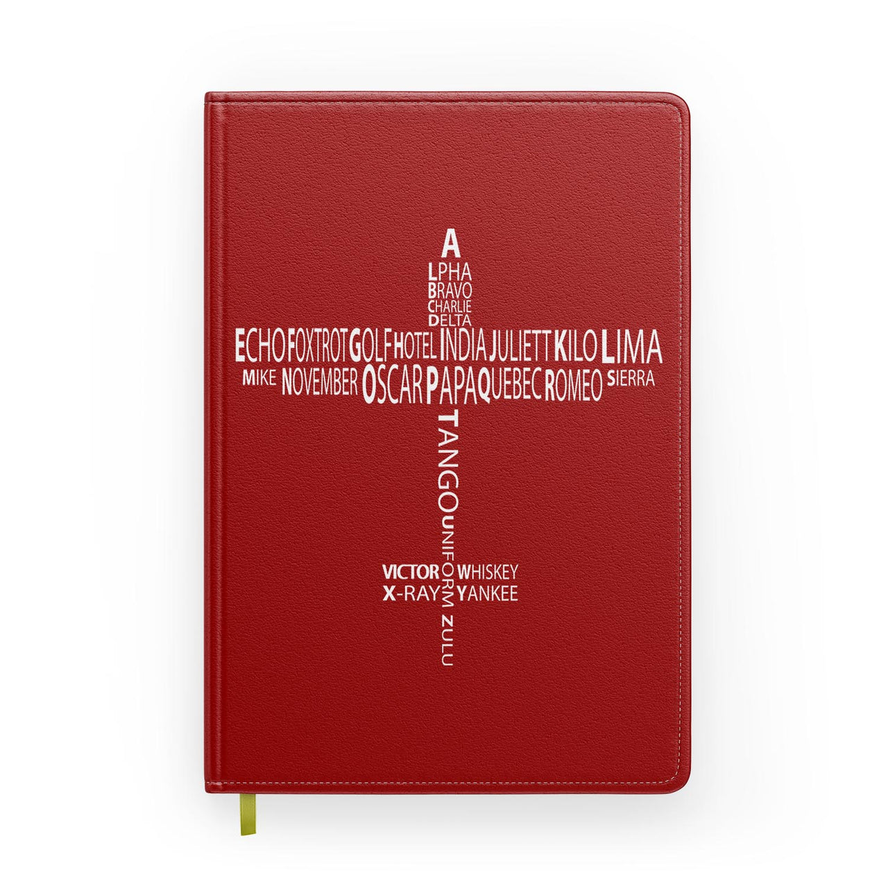 Propeller Shape Aviation Alphabet Designed Notebooks