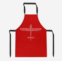 Thumbnail for Propeller Shape Aviation Alphabet Designed Kitchen Aprons