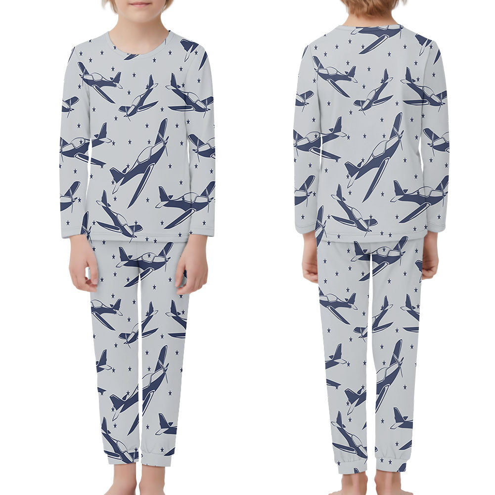 Propellers & Stars Designed "Children" Pijamas