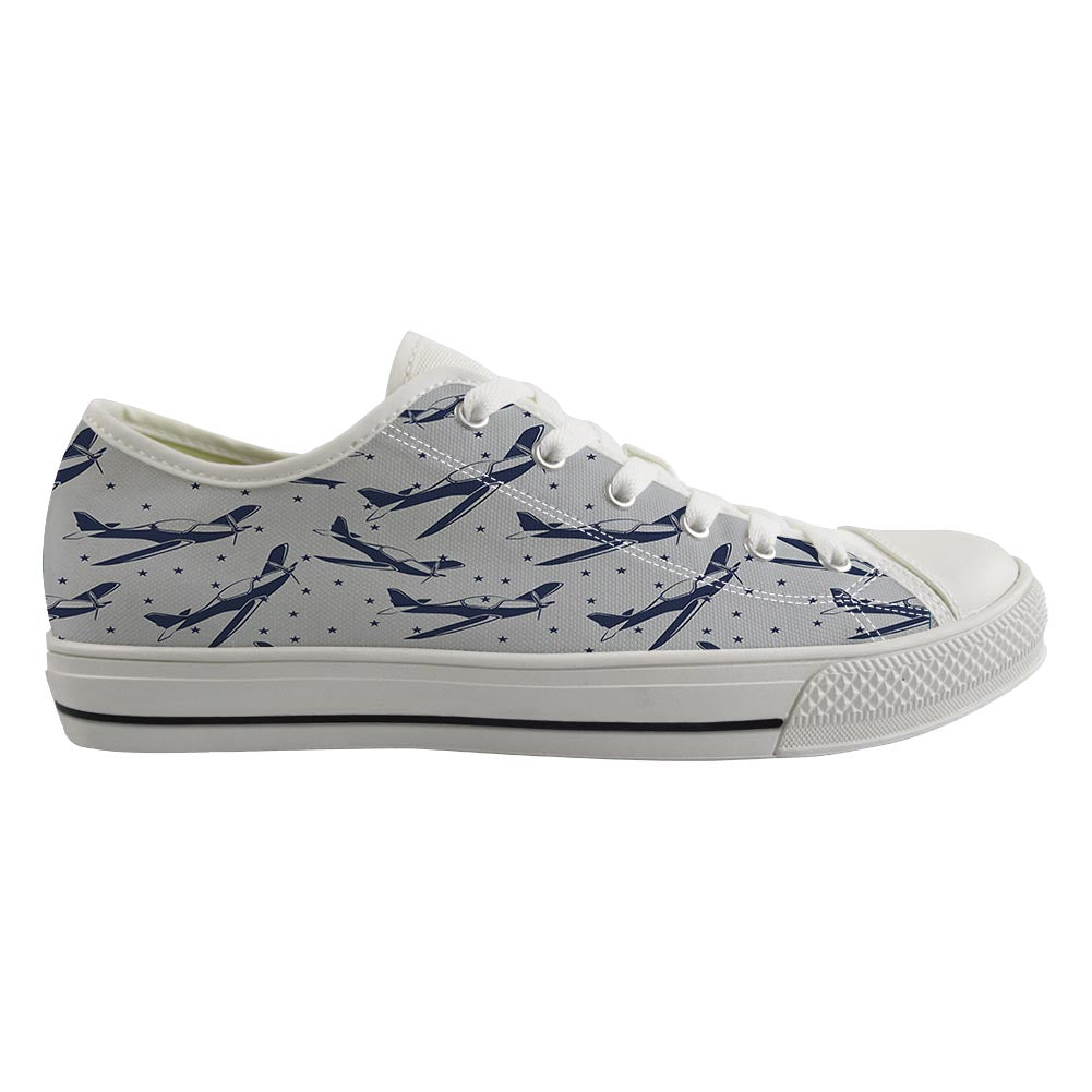 Propellers & Stars Designed Canvas Shoes (Women)