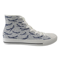Thumbnail for Propellers & Stars Designed Long Canvas Shoes (Women)