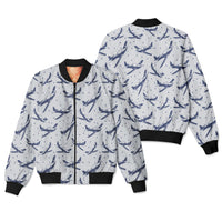Thumbnail for Propellers & Stars Designed 3D Pilot Bomber Jackets
