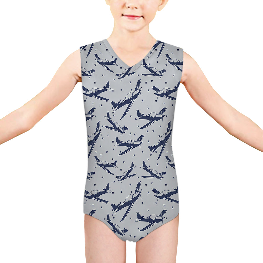 Propellers & Stars Designed Kids Swimsuit