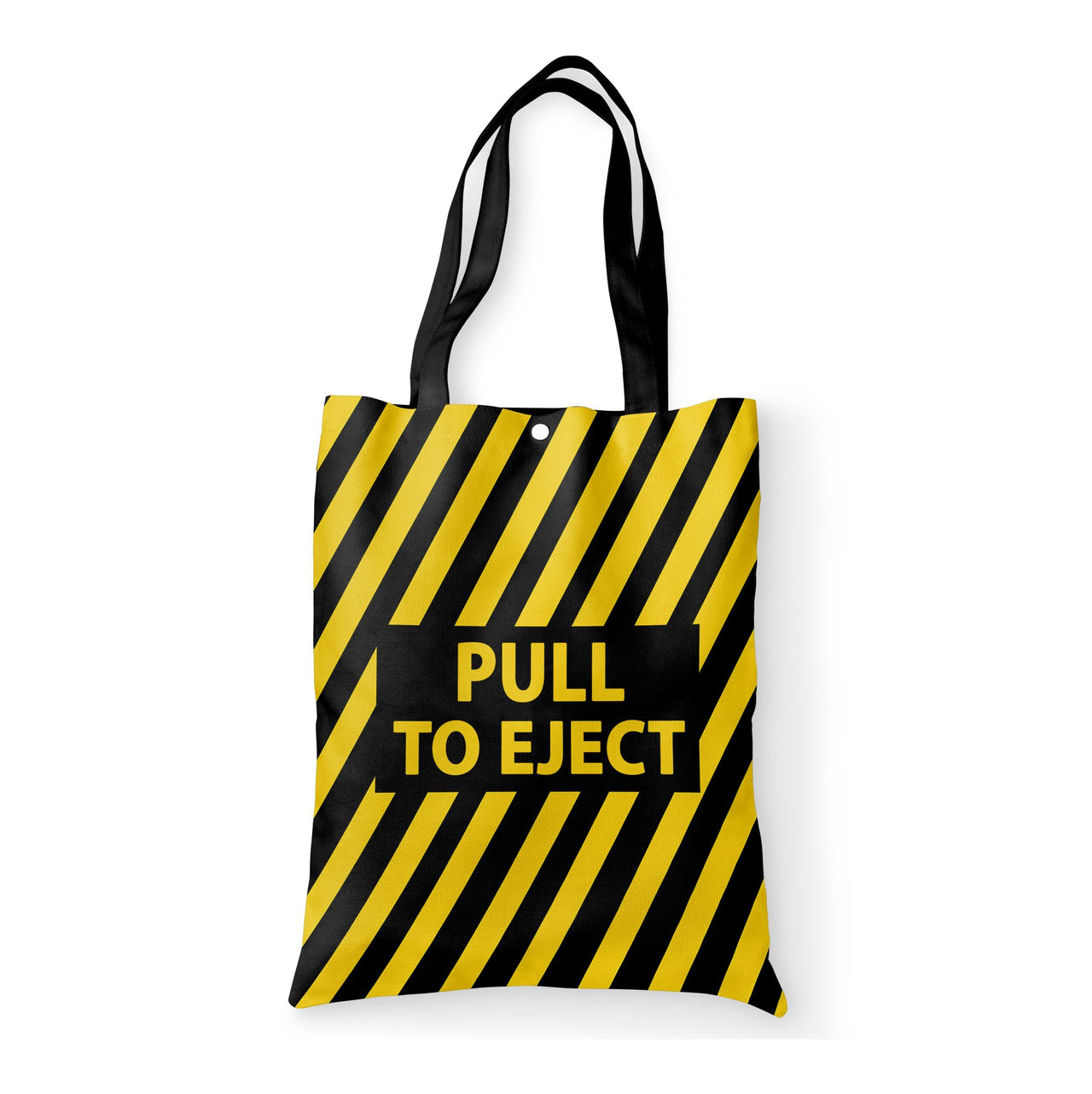 Pull To Eject Designed Tote Bags