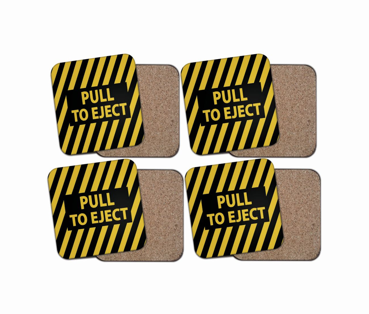 Pull To Eject Designed Coasters