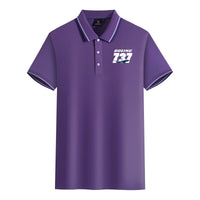Thumbnail for Super Boeing 737+Text Designed Stylish Polo T-Shirts