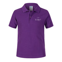 Thumbnail for How Planes Fly Designed Children Polo T-Shirts
