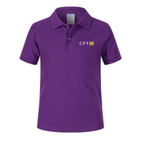 Thumbnail for CPT & 4 Lines Designed Children Polo T-Shirts