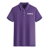 Thumbnail for Airbus & Text Designed Stylish Polo T-Shirts