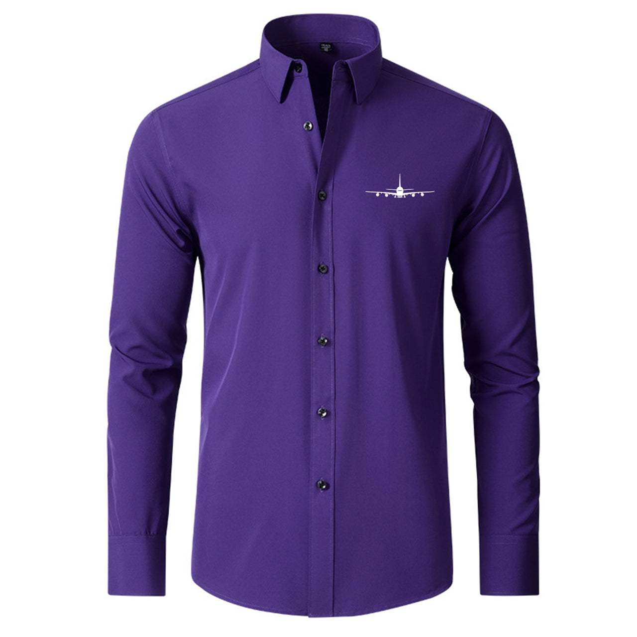 Airbus A380 Silhouette Designed Long Sleeve Shirts