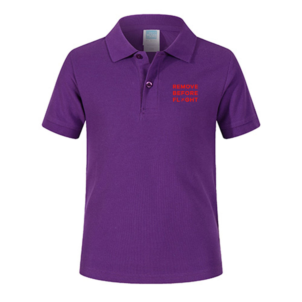 Remove Before Flight Designed Children Polo T-Shirts