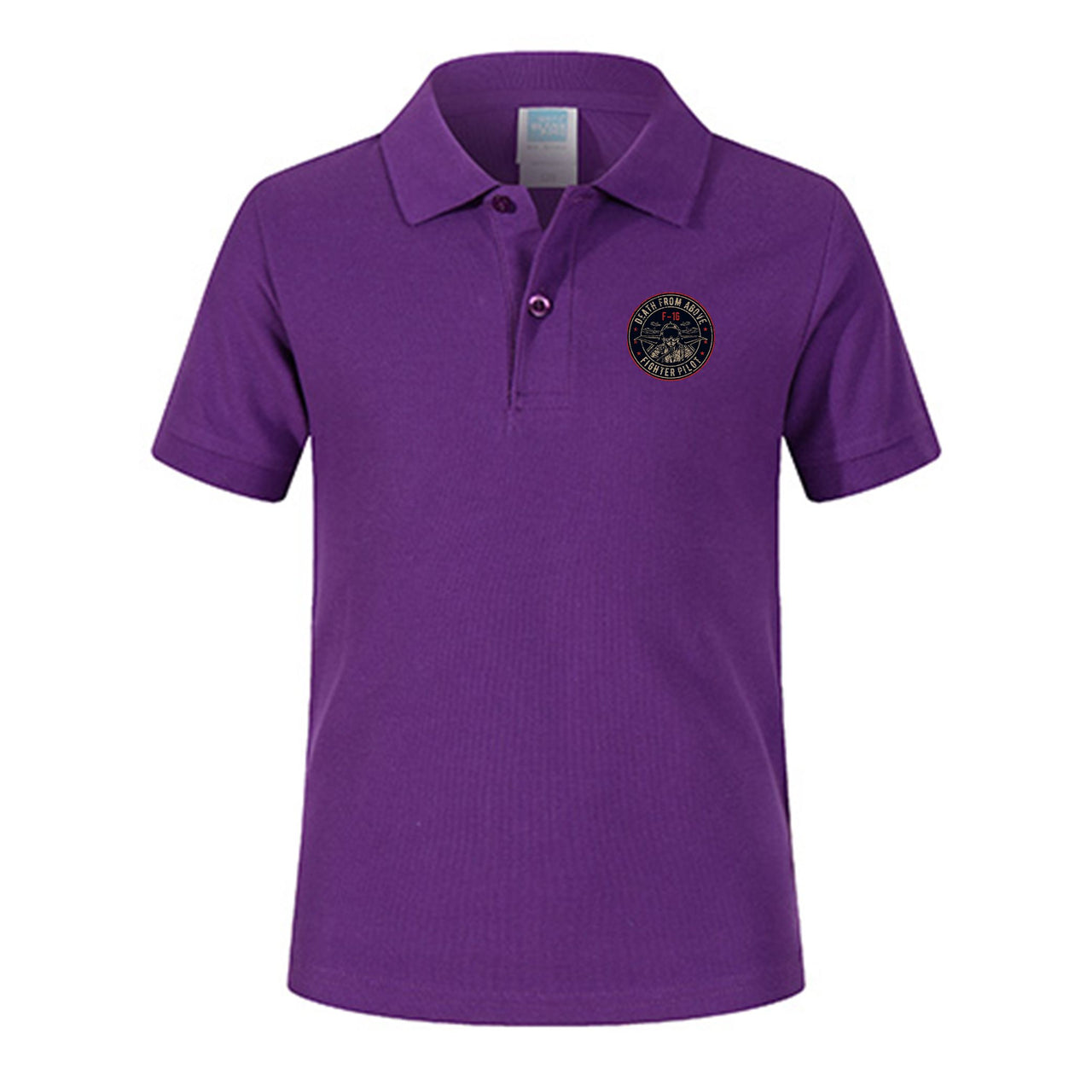 Fighter Jet 16 - Death From Above Designed Children Polo T-Shirts