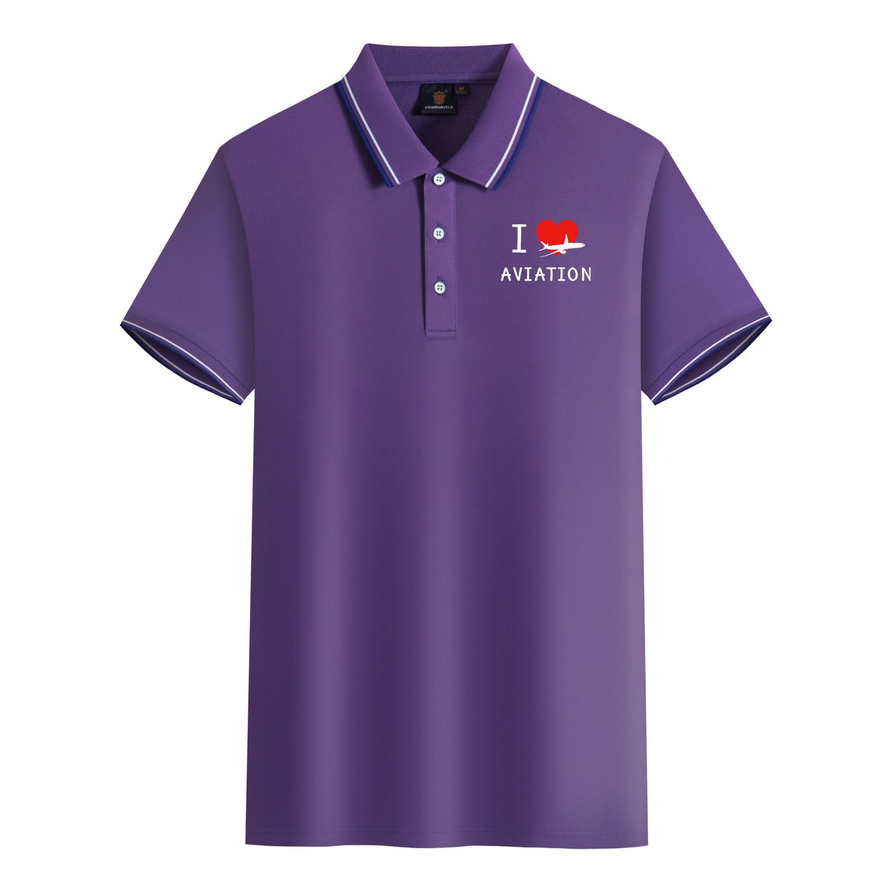 I Love Aviation Designed Stylish Polo T-Shirts