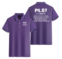 Thumbnail for Pilot [Noun] Designed Stylish Polo T-Shirts (Double-Side)
