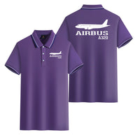 Thumbnail for Airbus A320 Printed Designed Stylish Polo T-Shirts (Double-Side)
