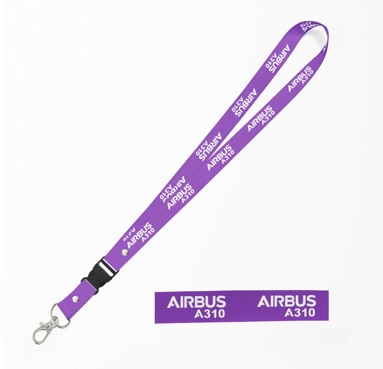 Airbus A310 & Text Designed Detachable Lanyard & ID Holders