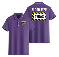 Thumbnail for Blood Type AVGAS Designed Stylish Polo T-Shirts (Double-Side)
