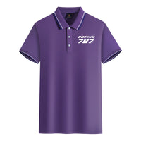 Thumbnail for Boeing 787 & Text Designed Stylish Polo T-Shirts