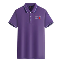 Thumbnail for Airplane Mode On Designed Stylish Polo T-Shirts
