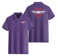 Thumbnail for Super Born To Fly Designed Stylish Polo T-Shirts (Double-Side)