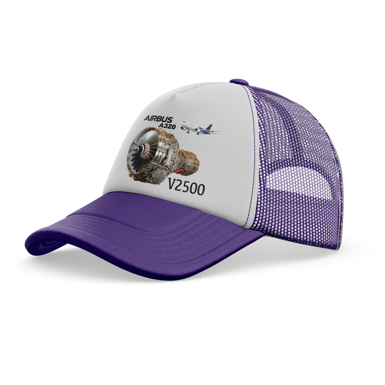 Airbus A320 & V2500 Engine Designed Trucker Caps & Hats