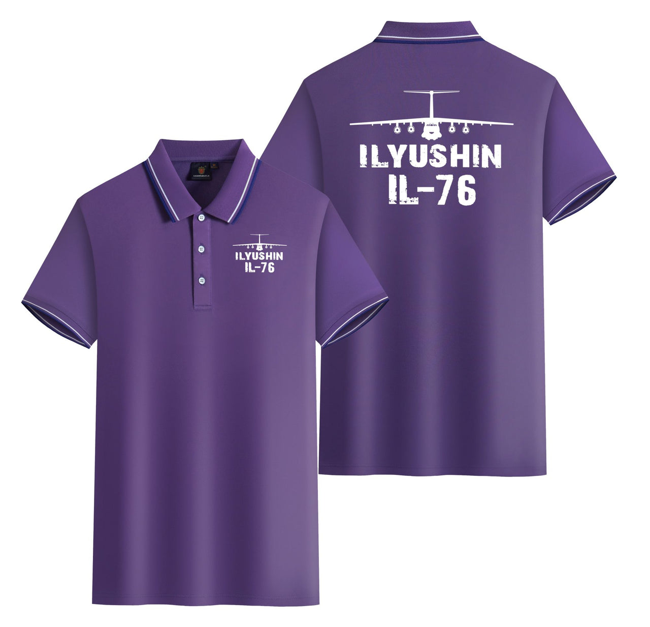 ILyushin IL-76 & Plane Designed Stylish Polo T-Shirts (Double-Side)