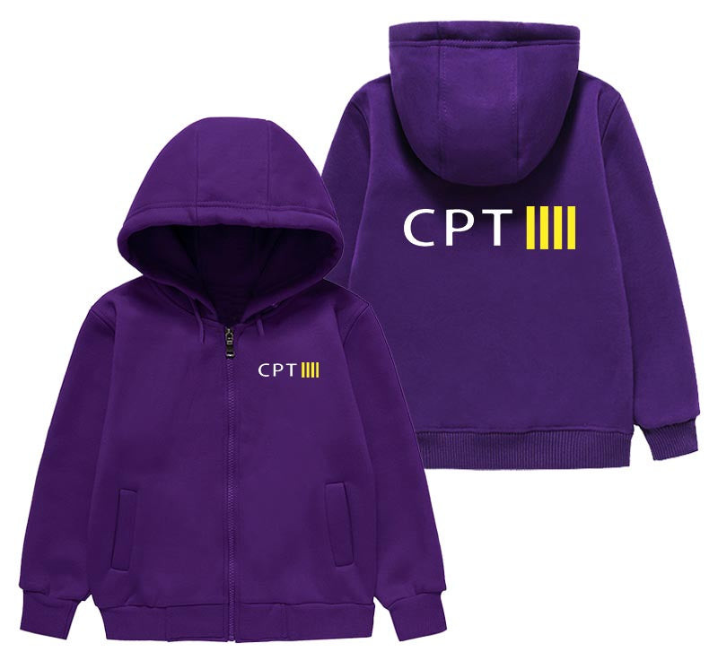 CPT & 4 Lines Designed "CHILDREN" Zipped Hoodies