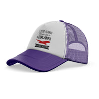Thumbnail for I Don't Always Stop and Look at Airplanes Designed Trucker Caps & Hats