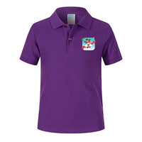 Thumbnail for Happy Pilot Designed Children Polo T-Shirts