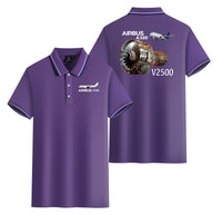 Thumbnail for Airbus A320 & V2500 Engine Designed Stylish Polo T-Shirts (Double-Side)