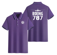 Thumbnail for Boeing 787 & Plane Designed Stylish Polo T-Shirts (Double-Side)