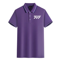 Thumbnail for Boeing 717 & Text Designed Stylish Polo T-Shirts