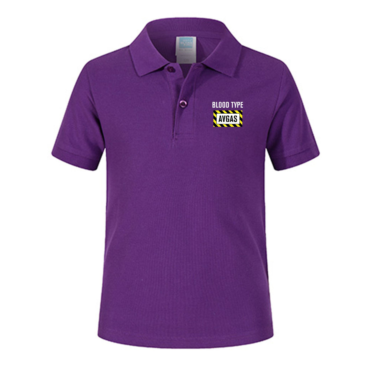 Blood Type AVGAS Designed Children Polo T-Shirts