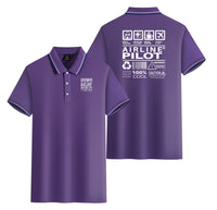 Thumbnail for Airline Pilot Label Designed Stylish Polo T-Shirts (Double-Side)