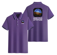 Thumbnail for Mind Your Attitude Designed Stylish Polo T-Shirts (Double-Side)