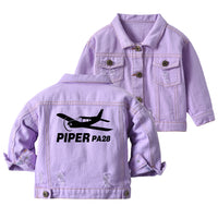 Thumbnail for The Piper PA28 Designed Children Denim Jackets
