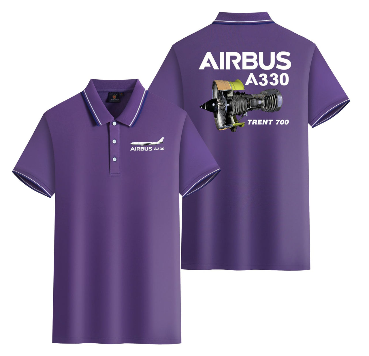 Airbus A330 & Trent 700 Engine Designed Stylish Polo T-Shirts (Double-Side)