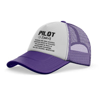 Thumbnail for Pilot [Noun] Designed Trucker Caps & Hats