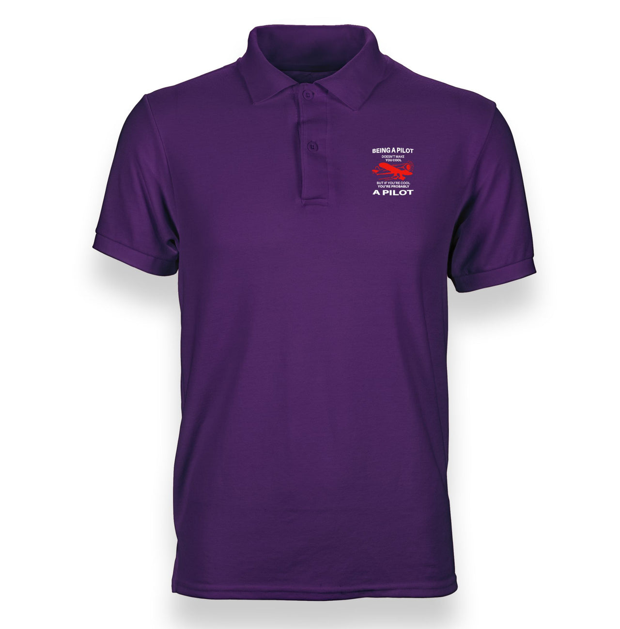 If You're Cool You're Probably a Pilot Designed "WOMEN" Polo T-Shirts